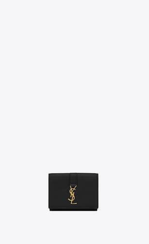 ysl line tiny wallet in smooth leather|YSL small wallet on chain.